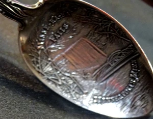Minni Ha Ha Falls 6" Minneapolis Minn. Sterling Souvenir Spoon 1oz - Picture 1 of 7