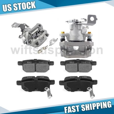 Rear Brake Calipers Ceramic Brake Pads for 2011 2012 2013 2014 2015 Scion tC - Image 1 of 4