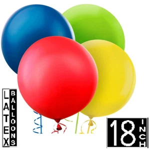 Small Size Pack of 2 Large/Big Latex Balloons of 18" Free Postage Special Price. - Picture 1 of 15