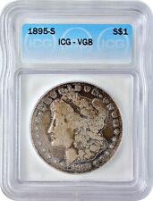 1895-S Morgan Silver Dollar $1 Circulated Very Good ICG VG8