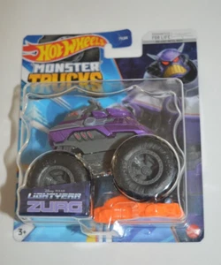 HOT WHEELS MONSTER TRUCKS - DISNEY PIXAR LIGHTYEAR ZURG WITH CRASH CAR - Bild 1 von 4