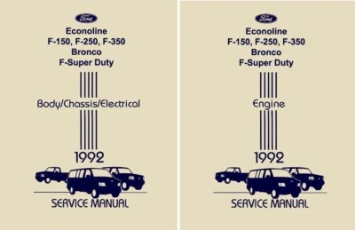 1992 Ford Truck F-Series Bronco Econoline Shop Service Repair Manual Set - Image 1 of 4