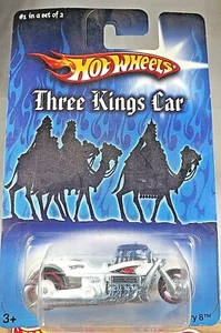 2007 Hot Wheels Three Kings Car #1 of 2 AIRY 8 Bike White w/Black MC5 SP Red Rim - Bild 1 von 5