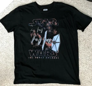 Neu STAR WARS THE FORCE AWAKENS T-SHIRT schwarz Tie Fighter großes Logo HERREN XXL 2XL - Bild 1 von 4