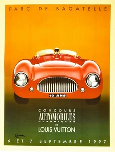 🏁 1997 Louis Vuitton x Ferrari Racing Poster - Vintage 17x22 Art Print 🚗✨ - Picture 1 of 6