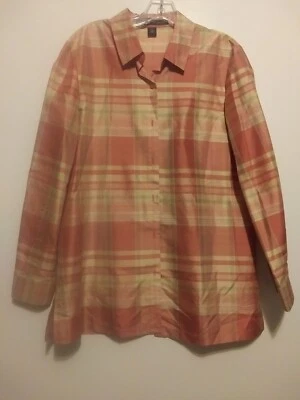 Blusa Josephine Chaus, 12, Multicolor, 100% Seda, Abotonada, Mangas Largas Foto 1 de 4