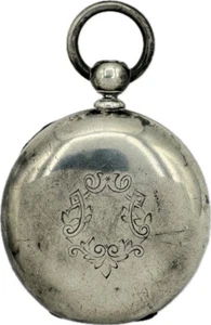 Antico orologio da tasca 18S Dueber 6 once oro cerniera cacciatore cassa moneta argento raro - Foto 1 di 9