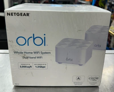 Netgear Orbi Mesh Wi-Fi Router System 2-Pack 3000 SF 1.2Gbps Enjoy WiFi  - Image 1 of 4