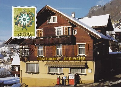 LIECHENTSTEIN 2005 THREE FIRST DAY COVERS, INN SIGNS ON MAXI CARDS - Image 1 of 3