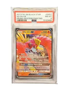 PSA 8 Pokemon SM Ho-oh GX SM57 Black Star Promo Card Mysterious Powers Tin - Bild 1 von 1