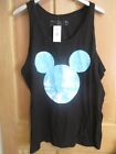 Neff Disney Collection Mens L Mickey Mouse Black Blue Tank Top T-Shirt