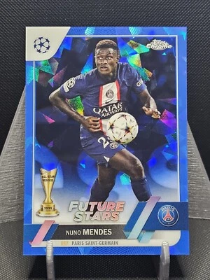 2022-23 Topps Chrome Sapphire UEFA Club Competitions Nuno Mendes #26 - Image 1 of 2