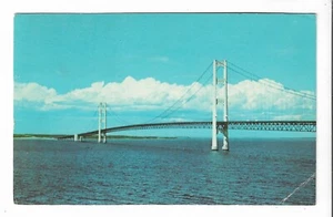 Vintage Postkarte Die Makinac Brücke, Michigan - Bild 1 von 2