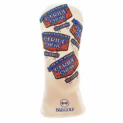 B&B Golf Fairway Wood/ Hybrid Head Cover - STRIPE SHOW !