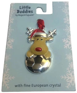 Little Buddies by REGENT SQUARE Rentier FUSSBALL Ornament, Hobby, Sport, Neu - Bild 1 von 3