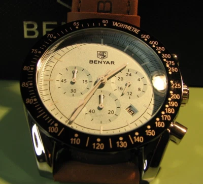 Reloj Benyar Cuarzo Cronógrafo Fecha  Foto 1 de 4