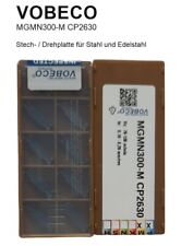 10 x MGMN300-M Stech-Drehplatten  Abstechplatten 3,0 mm für Stahl/VA