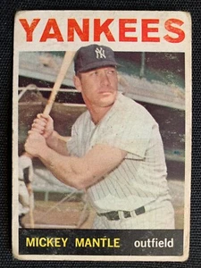 1964 TOPPS MICKEY MANTLE #50 AS IS NOT A PROFESSIONAL GRADER - Picture 1 of 2