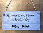 Life is Better with a Dog Gift Idea Custom Wall Hanging Plaque Dog Lover Present
