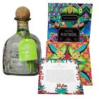 Silver Patron Tequila Limited Edition Empty + Metal Collector Tin & 750ml Bottle