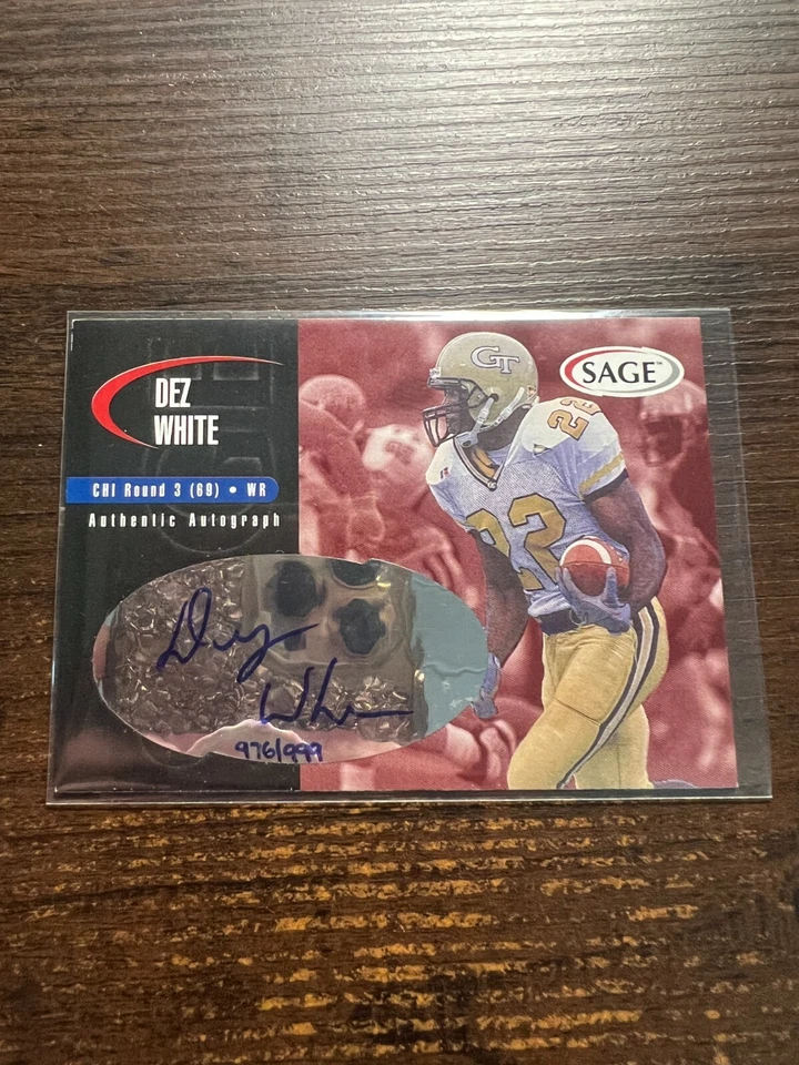 A129,355 - 2000 SAGE Autographs Red #A49 Dez White/999 - Image 1 of 1