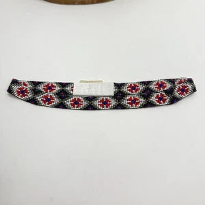 Fascia cappello con perline semi occidentali adatta fascia cappello cowboy sud ovest multicolore - Foto 1 di 10