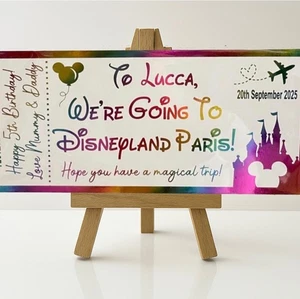 We're going to Disneyland Foil Ticket- Fully Personalised - Picture 1 of 6