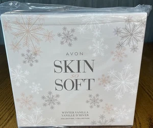 AVON 3Pc SKIN SO SOFT Winter Vanilla COLLECTION-Body Wash-Body Butter-Hand Cream - Picture 1 of 6