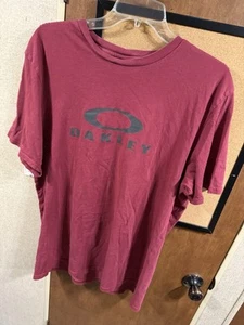 Camiseta vintage Y2K Oakley granate para hombre ajuste XL 24x31 manga corta logotipo grande - Imagen 1 de 13