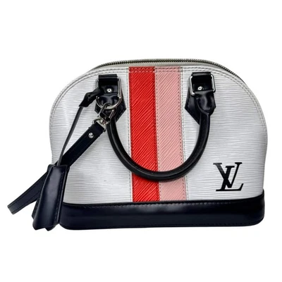 Bolso Bandolera Louis Vuitton Epi Stripe Alma BB - Rojo y Rosa Foto 1 de 4