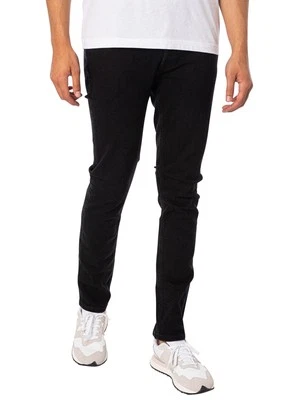Jack & Jones de los hombres Vaqueros ajustados Glenn Original 356, Negro - Imagen 1 de 4
