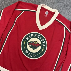 Minnesota Wild Trikot Herren Medium Rot NHL Hockey Langarm - Bild 1 von 8