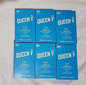 Queen V Cleansing Bar Wild Berry pH Balanced Feminine Soap 3.5oz ea Lot Of 6 - Picture 1 of 5