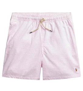Polo Ralph Lauren Big Boys Traveler Seersucker Stretch Swim Trunk L Large 14-16 - Picture 1 of 2