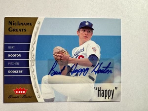 Burt "Happy" Hooton - 2006 FLEER GREATS OF THE GAME - SPITZNAME GREATS NG-BH AUTO - Bild 1 von 2
