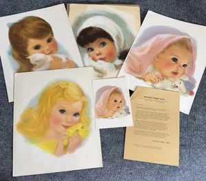 Vtg 1960 Northern Paper Mills Prints Frances Hook "American Beauties" w/Box - Picture 1 of 8