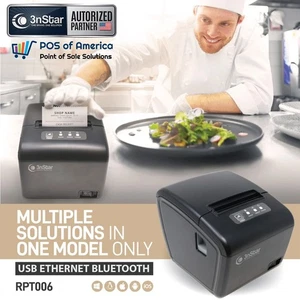 3nStar Thermodirekt Bondrucker 80MM 3′′ (RPT006B) USB Ethernet Bluetooth - Bild 1 von 5