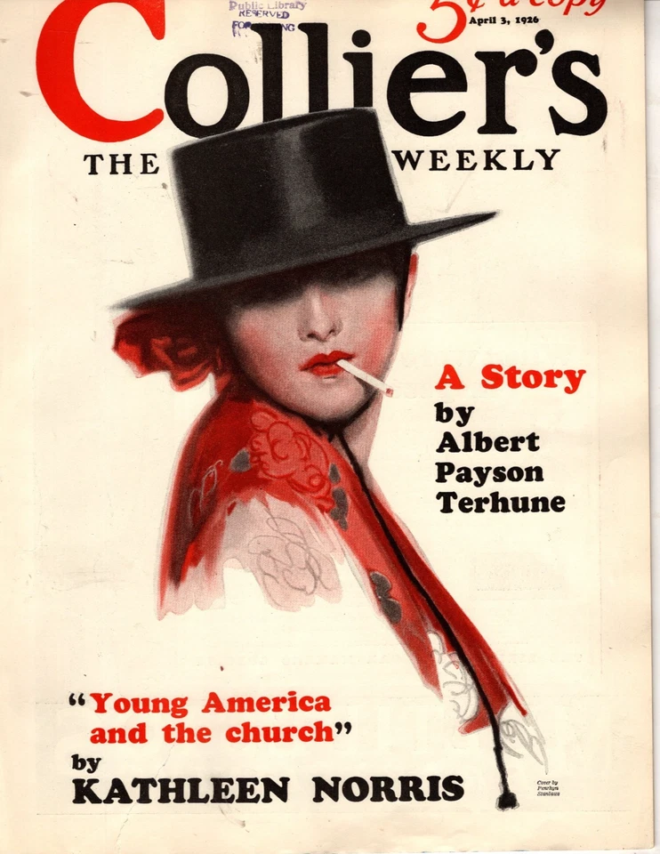 1926 Colliers April 3 -Penrhyn Stanlaws; Albert Payson Terhune; Ty Cobb; Russian - Image 1 of 1