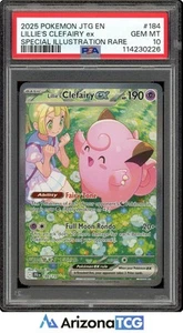 Pokemon 2025 Lillies Clefairy ex 184/159 SIR Journey Together GEM MINT PSA 10 - Picture 1 of 3