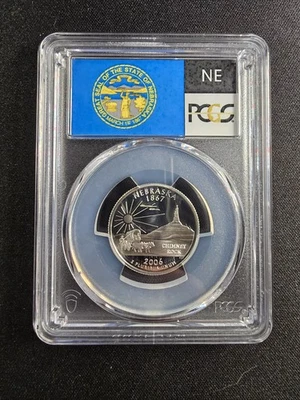 2006-S 25c SILVER PCGS PR70DCAM NEBRASKA QUARTER PROOF DEEP CAMEO PR 70 DC - Image 1 of 4