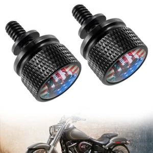 Knurled Fender Seat Bolt Screw black Fit For Harley 1996-23 Sportster Dyna - Picture 1 of 15