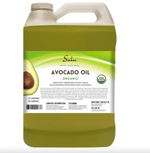 1 GALLON PURE 100% ORGANIC UNREFINED AVOCADO OIL COLD PRESSED - Picture 1 of 5