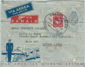 69329 - PARAGUAY - POSTAL HISTORY -  AIRMAIL  COVER to ARGENTINA 1941 - Picture 1 of 1