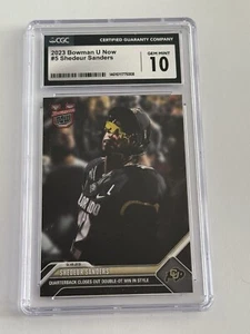 Shedeur Sanders 2023 Bowman U Now Card #5, CGC 10 - Picture 1 of 2