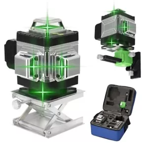 360° 16 Line Laser Level 4D Wasserwaage Kreuzlinienlaser Selbstnivellierend DE - Bild 1 von 20