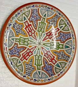 Plato Marroquí Hecho a Mano Plato Colgante de Pared Entrega Gratuita W35xH7cm Idea de Regalo - Imagen 1 de 1