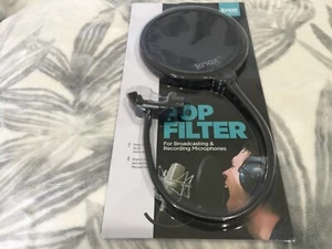 Knox Gear Pop Filter for Broadcasting and Recording Microphones Black NEW S13 - Picture 1 of 10