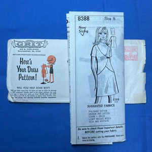 Mail Order 8388 Misses Vintage Dress Sewing Pattern Size 8 FF Unprinted - Picture 1 of 6