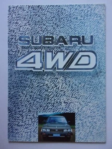 SUBARU RANGE orig 1986 UK Mkt Sales Brochure - 1800 Saloon Hatchback Estate MV - Picture 1 of 12