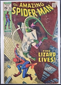 The Amazing Spider-Man #76 (1969) The lizard lives 4.5 sehr guter Zustand+ *Kombiversand* - Bild 1 von 9